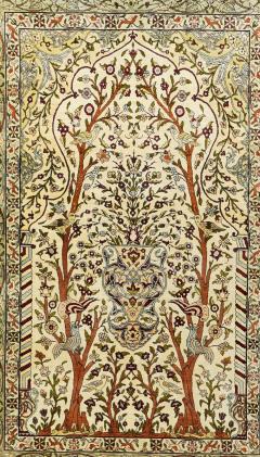 Extremely Fine Turkish Silk Hereke Rug 3 4 x 5 0  - 4328506