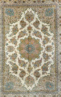 Extremely Fine Turkish Silk Hereke Rug 6 6 x 9 6  - 4314029