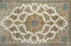 Extremely Fine Turkish Silk Hereke Rug 6 6 x 9 6  - 4314030
