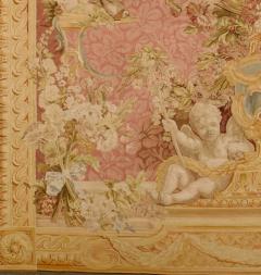 Extremely Fine and Rare Antique French Beauvais Aubusson Tapestry 9 1 x 9 10  - 4295600