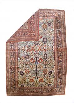 Extremely Fine and Rare Antique Persian Silk on Silk Heriz Rug 10 0 x 14 0  - 4296112