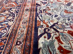 Extremely Fine and Rare Antique Persian Silk on Silk Heriz Rug 10 0 x 14 0  - 4296114