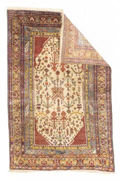 Extremely Fine and Rare Antique Shrivan Silk on Silk Rug 3 8 x 5 6  - 4295824