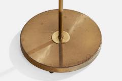 Falkenbergs Belysning Floor Lamps with Brass and Fabric Sweden 1960s - 4765880