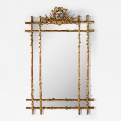 Faux Bamboo Giltwood Mirror - 2868368