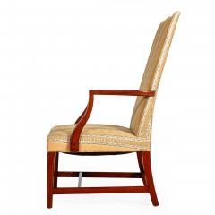 Federal Inlaid Mahogany Lolling Chair Massachusetts ca 1780 1800 - 4469628