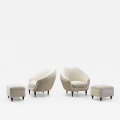 Federico Munari Federico Munari Mid Century Modern Lounge Chairs Italy 1950s - 2940062