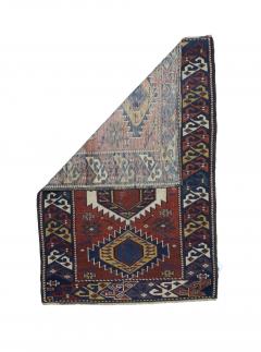Fine Antique Kuba Wool Rug 23 x 33  - 4268264