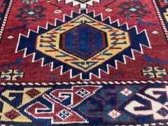 Fine Antique Kuba Wool Rug 23 x 33  - 4268265