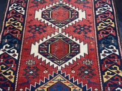 Fine Antique Kuba Wool Rug 23 x 33  - 4268266