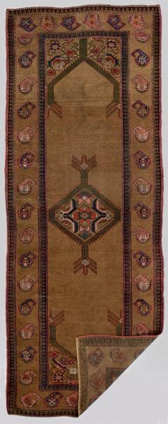 Fine Antique NW Persian Camel Hair Rug 3 8 x 9 8  - 4457281