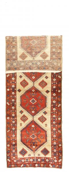 Fine Antique Persian Karaje Heriz Runner 3 0 x 8 11  - 4535291