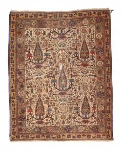 Fine Antique Persian Malayer Wool Rug 4 1 x 5 3  - 4404949