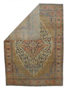Fine Antique Persian Mohtasham Kashan Rug 4 7 x 6 5  - 4314637