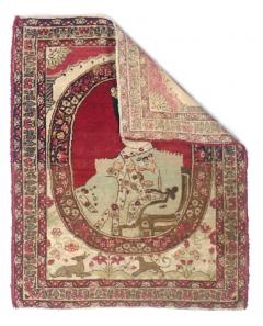 Fine Antique Persian Pictorial Lavar Kerman Rug 2 0 x 2 6  - 4553993