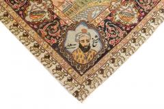 Fine Antique Persian Pictorial Tabriz Rug 58 x 86 - 4354717