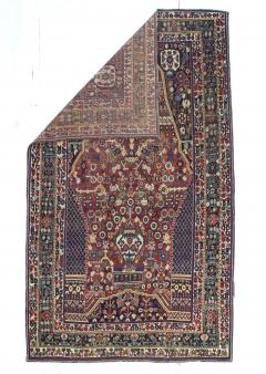 Fine Antique Persian Qashqai Tribal Wool Rug 4 9 x 8 2  - 4328178