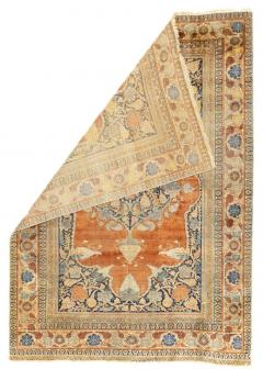 Fine Antique Persian Silk Heriz Rug 3 9 x 5 3  - 4404599