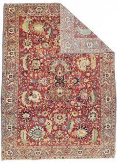 Fine Antique Persian Tehran Wool Rug 6 9 x 9 5  - 4328249