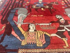 Fine Antique Shirvan unusual pictorial design Rug 4 11 x 5 7  - 4314330