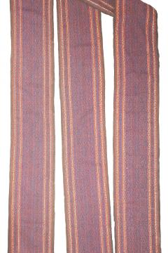 Fine Antique Turkeman Long Tent Band 1 9 x 45 0  - 4295544
