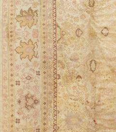 Fine Antique Turkish Oushak Rug 9 6 x 12 9  - 4328593