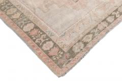 Fine Antique Turkish Oushak Wool Rug 4 8 x 7 9  - 4554072