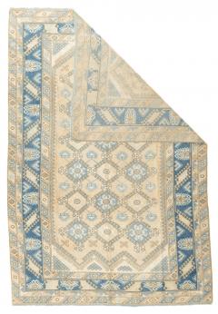 Fine Antique Turkish Oushak Wool Rug 6 6 x 9 7  - 4457490