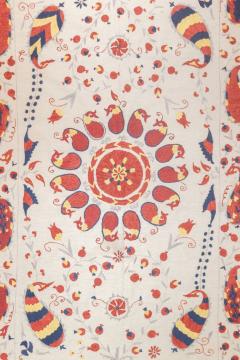 Fine Antique Uzbek Suzani Rug 63 x 99 - 4268533