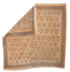 Fine and Rare Antique Verheh Kilim Flat Weave Wool Rug 62 x 63  - 4268073