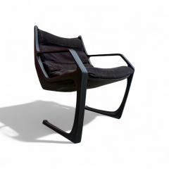 Fixed Commander Armchair in Metal Jorge Zalszupin 1970s - 4801697