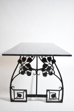 Floral wrought iron console table 1960s  - 4539714