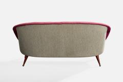 Folke Jansson Sofa with Fabric Teak and Brass Sweden 1950s - 4766047