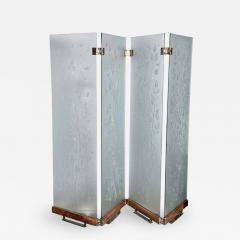 Four Panel Etched Glass Screen - 2244547