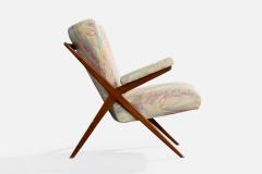 Franco Albini Lounge Chair with Wood and Fabric Italy 1950s - 4766148