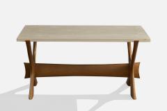 Fredrik Schriever Abeln Coffee Table with Teak and Marble Sweden 1960s - 4766211
