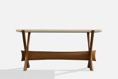 Fredrik Schriever Abeln Coffee Table with Teak and Marble Sweden 1960s - 4766212