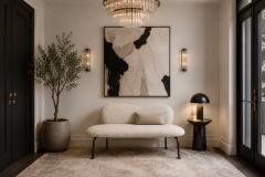Freijo Moveis Freij M veis Organic Form Loveseat in Iron Boucl Brazil 1950s - 4802101