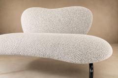 Freijo Moveis Freij M veis Organic Form Loveseat in Iron Boucl Brazil 1950s - 4802102