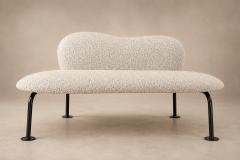 Freijo Moveis Freij M veis Organic Form Loveseat in Iron Boucl Brazil 1950s - 4802104