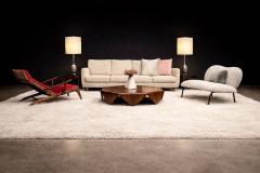 Freijo Moveis Organic Form Loveseat in Iron Boucle by Freijo Moveis 1950s Lot 671B - 4624792