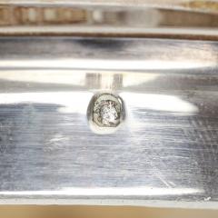 French Crystal And Silver Butter Dish On A Stand Neoclassicism - 4781765