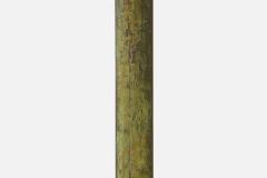 French Designer Floor Lamp with Brass and Parchment France 1950s - 4784065