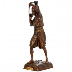 French Orientalist Sculpture Aguador Louis Hiolin - 4407545