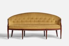 Frits Henningsen Sofa with Mahogany and Fabric Denmark 1940s - 4766225