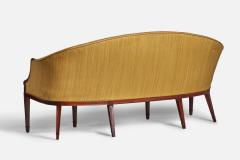 Frits Henningsen Sofa with Mahogany and Fabric Denmark 1940s - 4766227