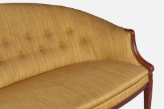 Frits Henningsen Sofa with Mahogany and Fabric Denmark 1940s - 4766233