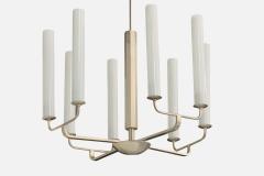 Fritz August Breuhaus de Groot Fritz August Breuhaus Attribution Chandelier in Nickel Germany 1920s - 4778428