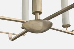 Fritz August Breuhaus de Groot Fritz August Breuhaus Attribution Chandelier in Nickel Germany 1920s - 4778429