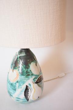Fruits and pears ceramic lamp 1960s  - 4539622